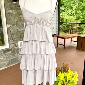 🌺Adorable ♥️J.Crew SO SUPER SOFT , Layered Lightweight Heather Grey Sundress 🏖